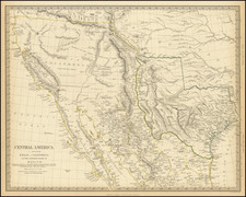 Texas, Southwest, Rocky Mountains and California Map By SDUK