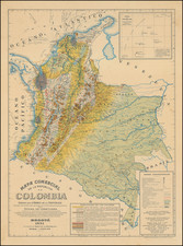 Colombia Map By Banco de la República, Colombia