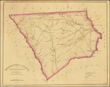 South Carolina Map By Robert Mills