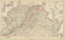 West Virginia and Virginia Map By O.W. Gray