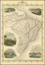 Brazil Map By John Tallis