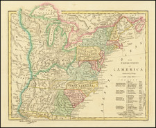 The United States of America Confirmed By Treaty 1783 [shows Franklinia] By Robert Wilkinson