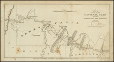 Pennsylvania, West Virginia and Virginia Map By John Melish