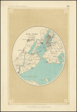 New York City Map By Henry Darwin Rogers  &  Alexander Keith Johnston