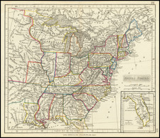 United States Map By Aaron Jr. & John Arrowsmith