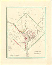 Washington, D.C. Map By Thomas Gamaliel Bradford