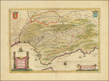 Spain Map By Henricus Hondius