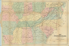 United States, South, Southeast, Midwest and Civil War Map By Julius Bien