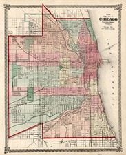 Midwest Map By H.H. Lloyd / Warner & Beers