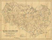 Virginia Map By George Redfield Spalding