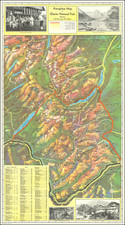 Montana and Pictorial Maps Map By McGill-Warner Co. / Great Northern Railway Co.