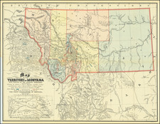 Montana Map By W. W. De Lacy