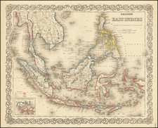 Philippines, Singapore and Indonesia Map By G.W.  & C.B. Colton