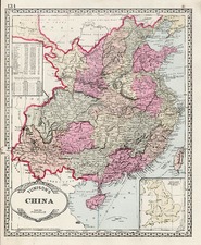 Asia and China Map By H.C. Tunison
