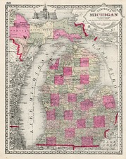 Midwest Map By H.C. Tunison