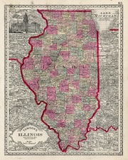 Midwest Map By H.C. Tunison