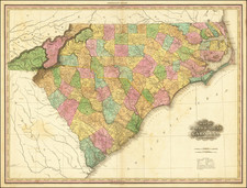 Southeast, North Carolina and South Carolina Map By Henry Schenk Tanner