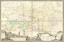 Austria and Hungary Map By Artaria & Co. / Francois Josef Marie Maire