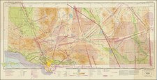 California, Los Angeles and World War II Map By U.S. Coast & Geodetic Survey