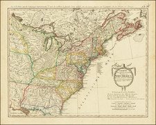 United States, Indiana and Michigan Map By Franz Ludwig Gussefeld