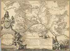 Belgium Map By Nicolaes Visscher II / Ottomar Elliger