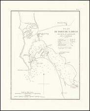 San Diego Map By Eugene Duflot De Mofras