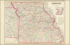 Missouri Map By O.W. Gray