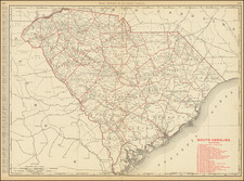 South Carolina Map By Rand McNally & Company