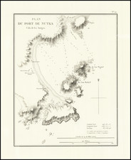 British Columbia Map By Eugene Duflot De Mofras