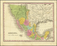 Texas, Southwest, Rocky Mountains and California Map By Anthony Finley