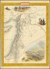 Middle East and Holy Land Map By John Tallis