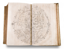 World, Mediterranean, Middle East, Holy Land and Rare Books Map By Johann Bongars / Pietro Vesconte