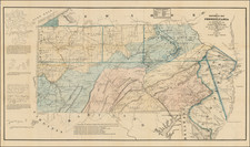 Pennsylvania Map By P.W. Shaefer