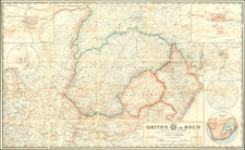 (South Africa) New Map Briton or Boer Compiled from Best Available Sources Carefully Revised by Wood & Ortlepp