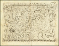 British Isles Map By Giacomo Gastaldi