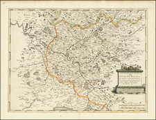 Paris and Île-de-France Map By Nicolas Sanson