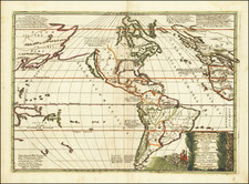 California as an Island and America Map By Tipografia del Seminario