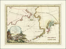 Alaska and Russia in Asia Map By Cassini