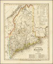 Maine Map By Joseph Meyer