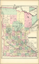 Minnesota Map By O.W. Gray