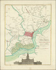 Philadelphia Map By Mathais Albrecht Lotter / Scull & Heap