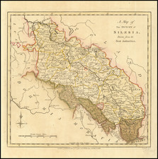 A Map of the Dutchy of Silesia Drawn from the Best Authorities By Robert Wilkinson