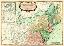 United States, Mid-Atlantic and Midwest Map By Richard Holmes Laurie  &  James Whittle