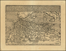 Mediterranean and North Africa Map By Matthias Quad / Johann Bussemachaer