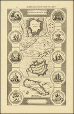 France and Curiosities Map By Anonymous