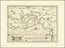 West Africa Map By Vincenzo Maria Coronelli