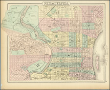 Philadelphia Map By O.W. Gray