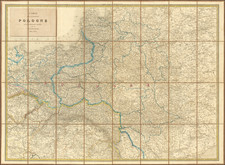 Poland Map By Adolphe Hippolyte Dufour