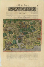 Brazil Map By Theodor De Bry