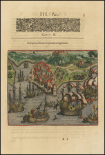 Brazil and Portugal Map By Theodor De Bry